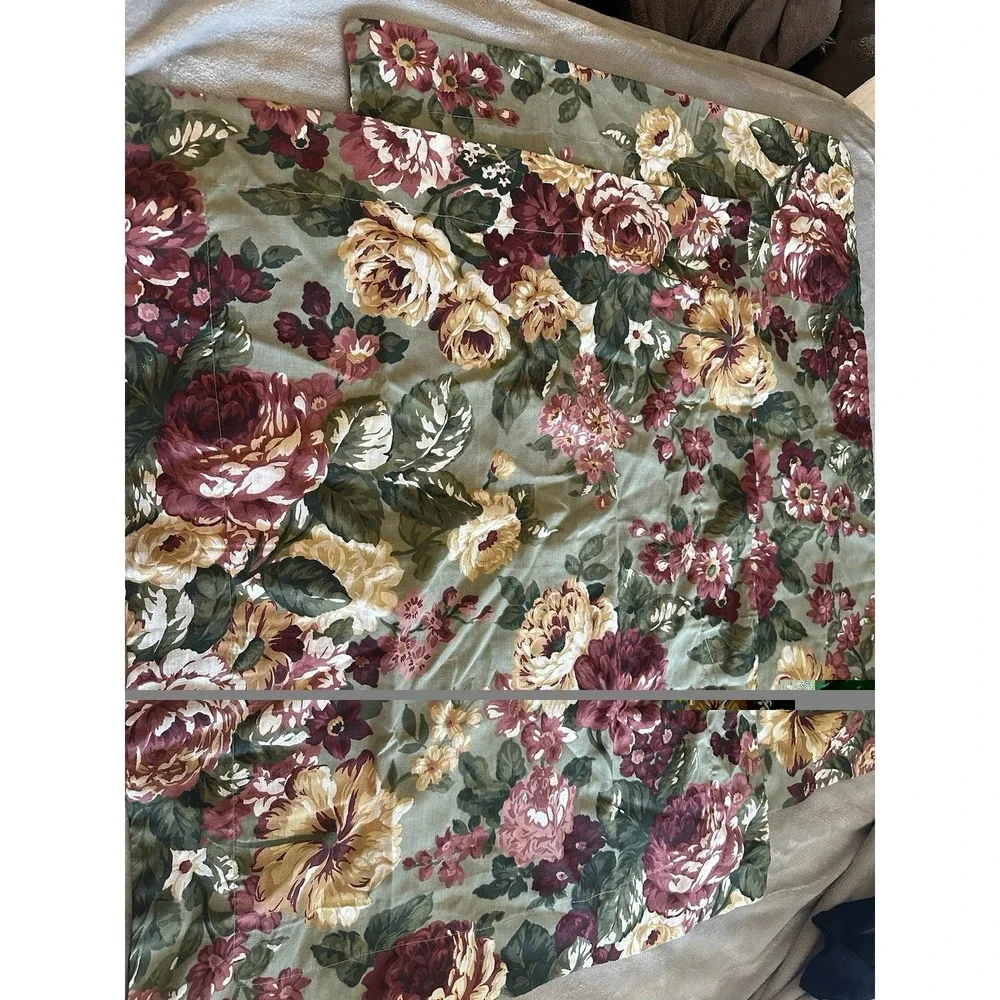 Dan River Classic Waverly Decorator Floral Fabric 2pc Pillow Cases Country